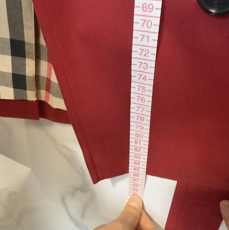 Burberry Burberry Women's Burgundy Mid-Length Trench Coat Size S / US 4 / IT 40 - 7 Thumbnail