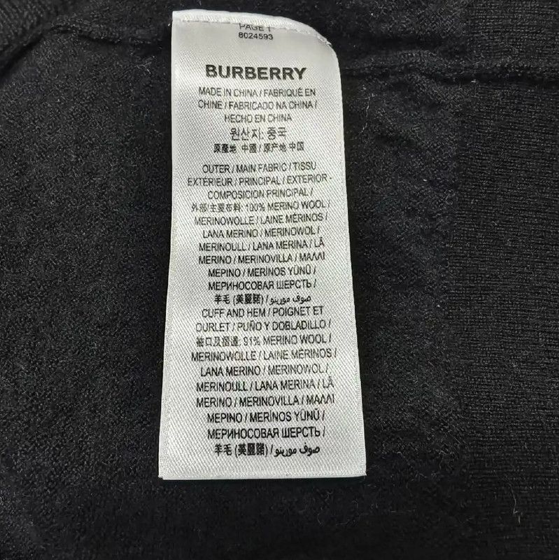 Burberry Burberry Black Women's Cardigan Size L / US 10 / IT 46 - 4 Thumbnail