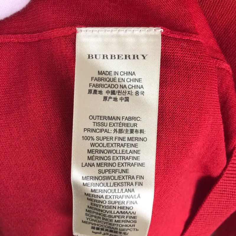 Burberry Burberry Red Wool Women’s Knitted Sweater Size S / US 4 / IT 40 - 4 Thumbnail