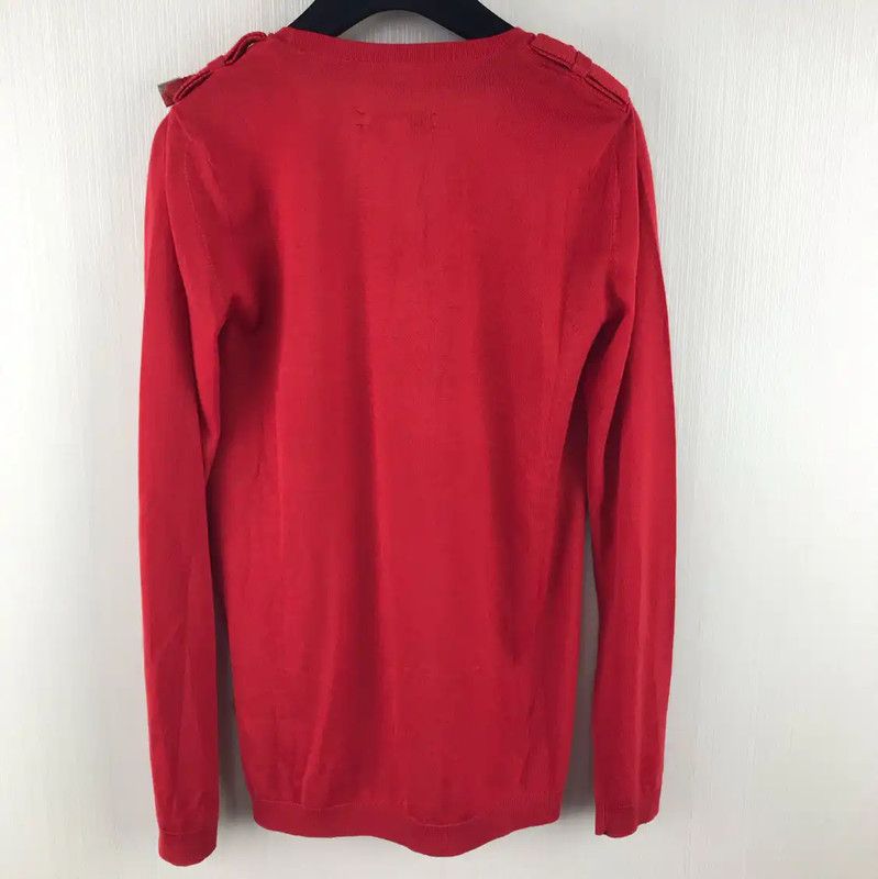 Burberry Burberry Red Wool Women’s Knitted Sweater Size S / US 4 / IT 40 - 2 Thumbnail