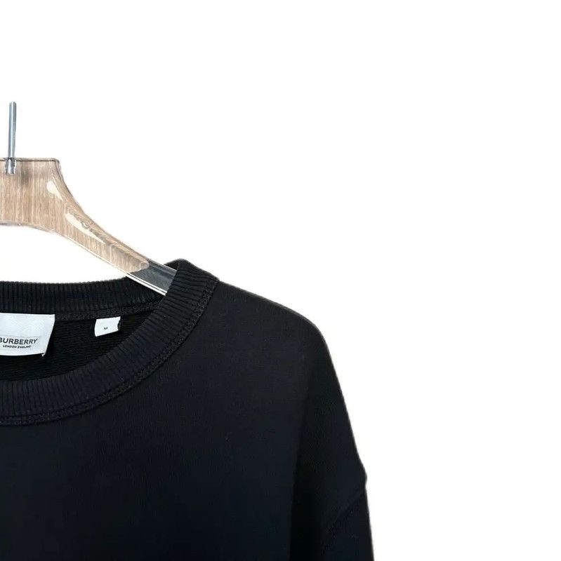 Burberry Burberry Black Cotton Women's Sweatshirt Size M / US 6-8 / IT 42-44 - 4 Thumbnail