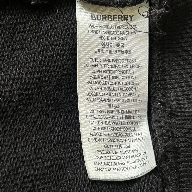 Burberry Burberry Black Cotton Women's Sweatshirt Size M / US 6-8 / IT 42-44 - 7 Thumbnail