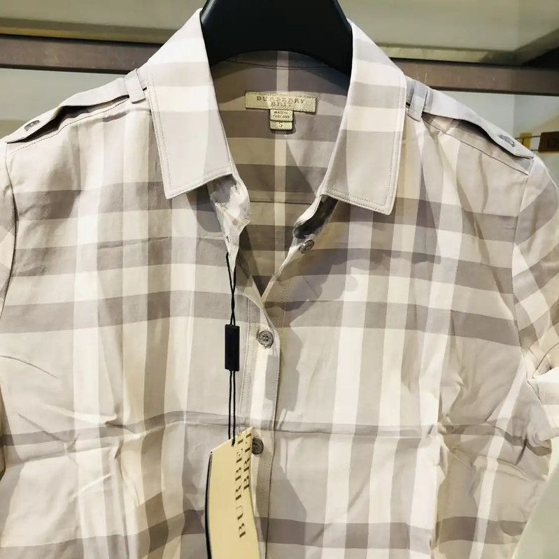 Burberry Burberry Checkered Cotton Short Sleeve Shirt Size S / US 4 / IT 40 - 3 Thumbnail