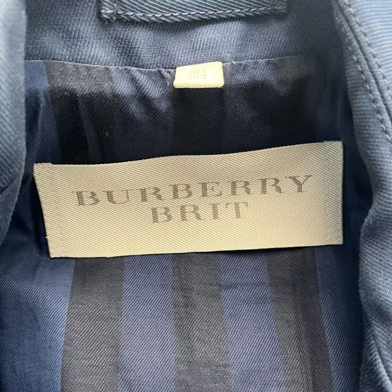 Burberry Burberry Women's Spring Autumn Navy Blue Coat Size S / US 4 / IT 40 - 7 Thumbnail
