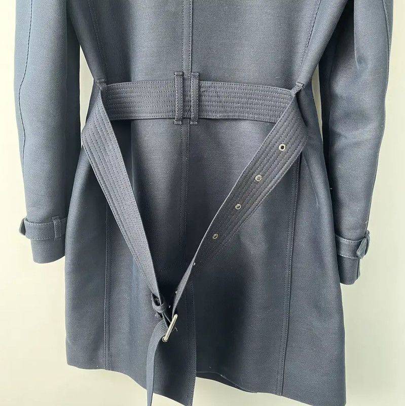 Burberry Burberry Women's Spring Autumn Navy Blue Coat Size S / US 4 / IT 40 - 4 Thumbnail