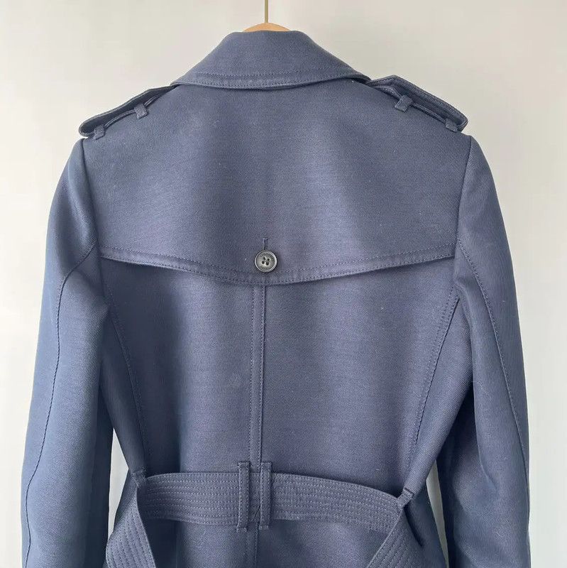 Burberry Burberry Women's Spring Autumn Navy Blue Coat Size S / US 4 / IT 40 - 3 Thumbnail