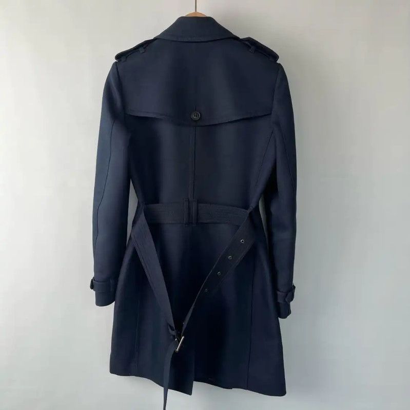 Burberry Burberry Classic Women's Trench Coat in Navy Size S / US 4 / IT 40 - 2 Thumbnail