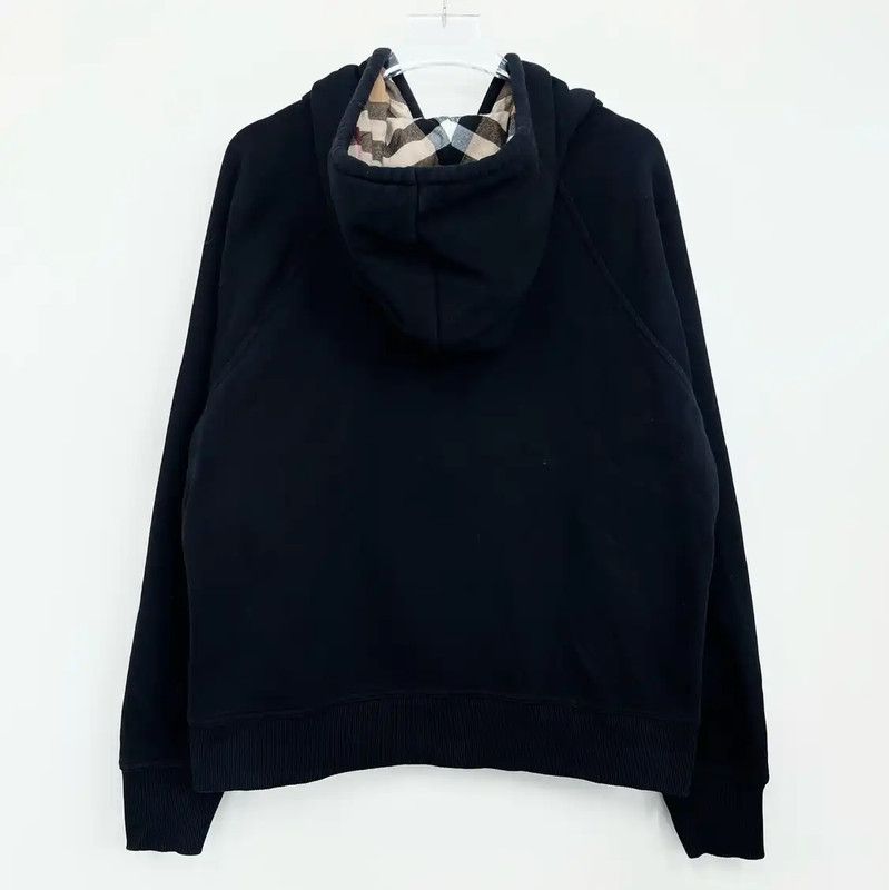 Burberry Burberry Black Cotton Women's Jacket Size L / US 10 / IT 46 - 2 Thumbnail