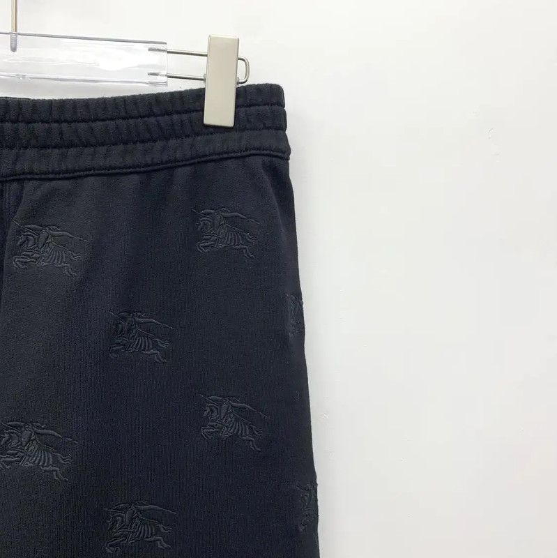 Burberry Burberry Black Cotton Relaxed Pants Size 23" - 3 Thumbnail