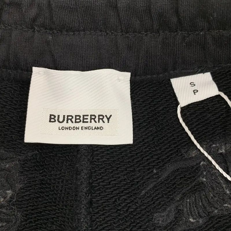 Burberry Burberry Black Cotton Relaxed Pants Size 23" - 6 Thumbnail