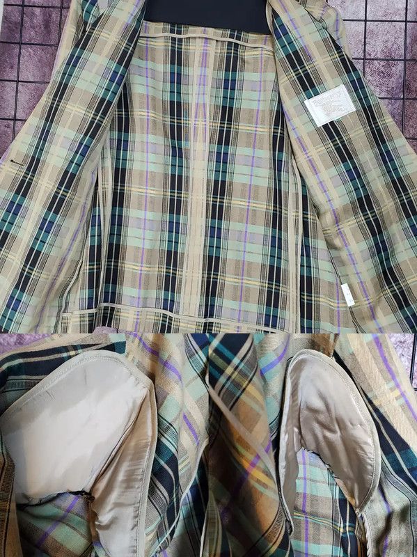 Burberry Burberry Beige Checkered Long Sleeve Cardigan Size M / US 6-8 / IT 42-44 - 6 Thumbnail