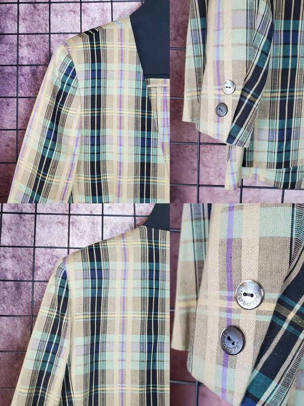 Burberry Burberry Beige Checkered Long Sleeve Cardigan Size M / US 6-8 / IT 42-44 - 5 Thumbnail