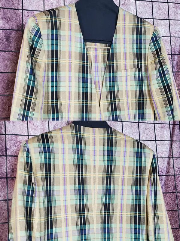 Burberry Burberry Beige Checkered Long Sleeve Cardigan Size M / US 6-8 / IT 42-44 - 4 Thumbnail