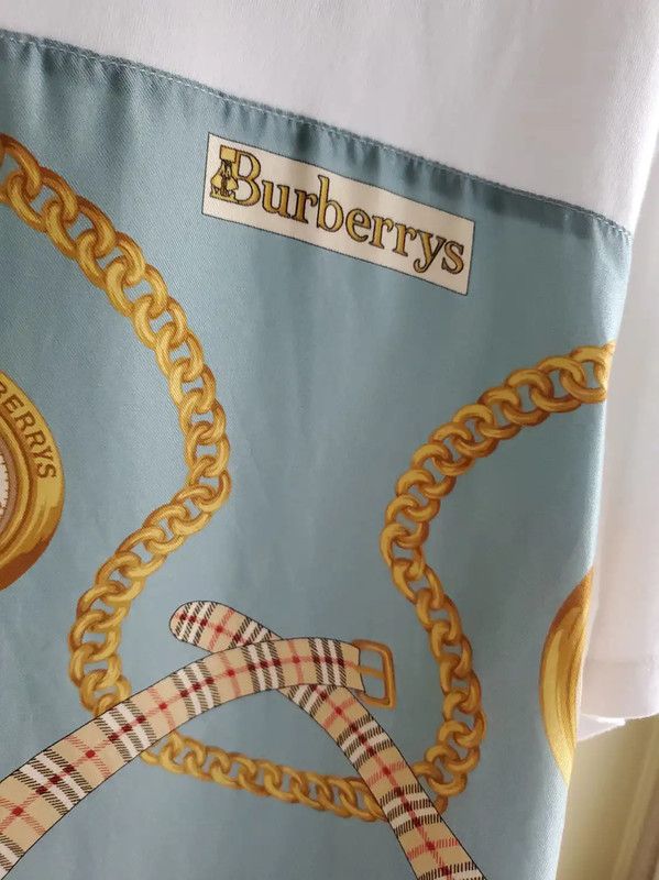 Burberry Burberry Summer Silk Short Sleeve T-Shirt Size M / US 6-8 / IT 42-44 - 3 Thumbnail