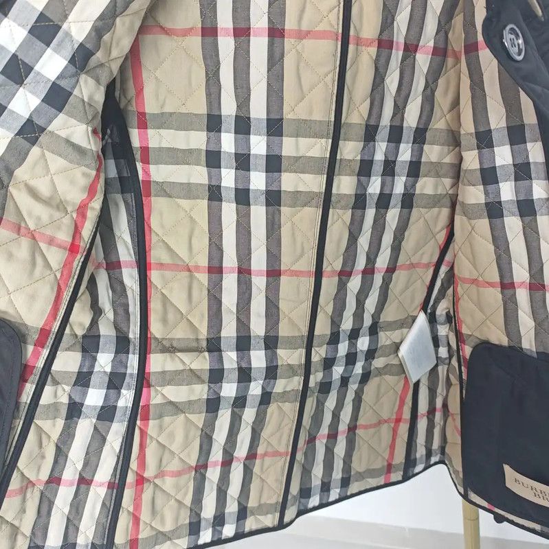 Burberry Burberry Quilted Black Polyester Jacket for Women Size XS / US 0-2 / IT 36-38 - 6 Thumbnail