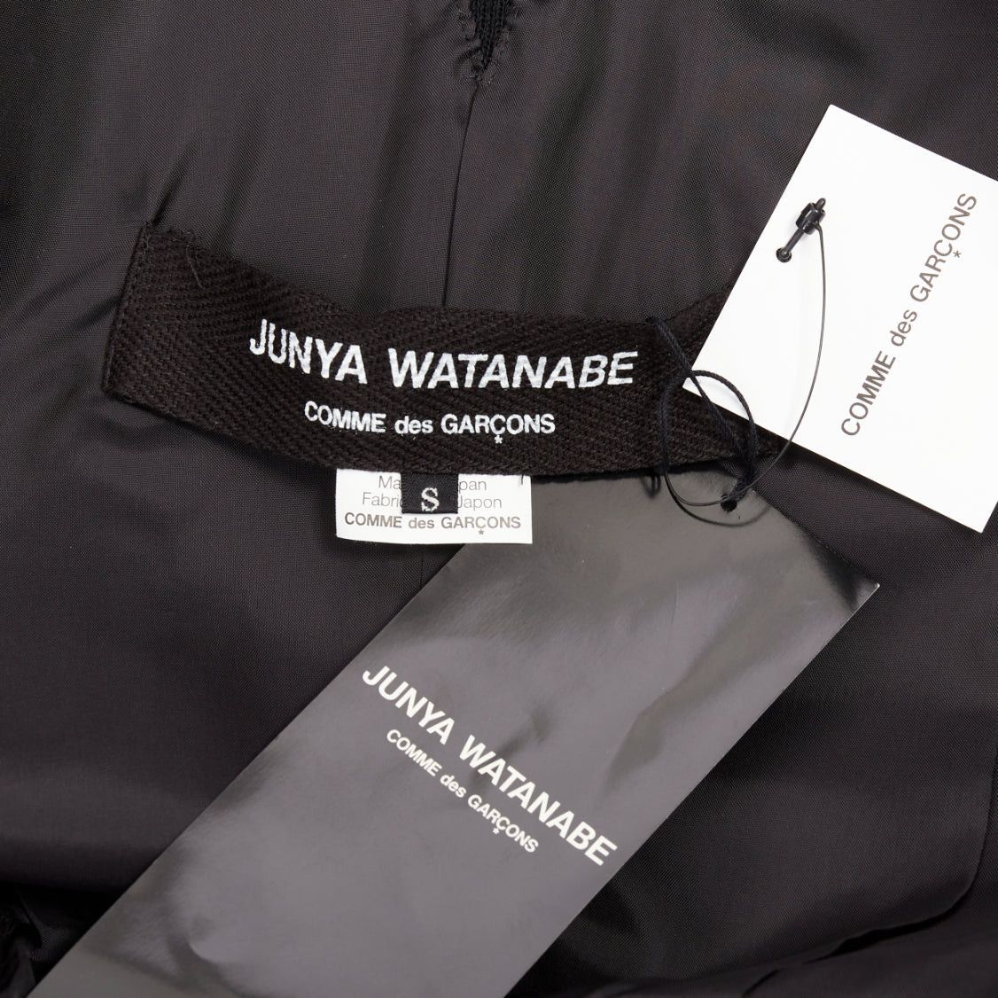Junya Watanabe JUNYA WATANABE 2012 Runway black wool deconstruced panelled long fitted coat S Size S / US 4 / IT 40 - 9 Thumbnail