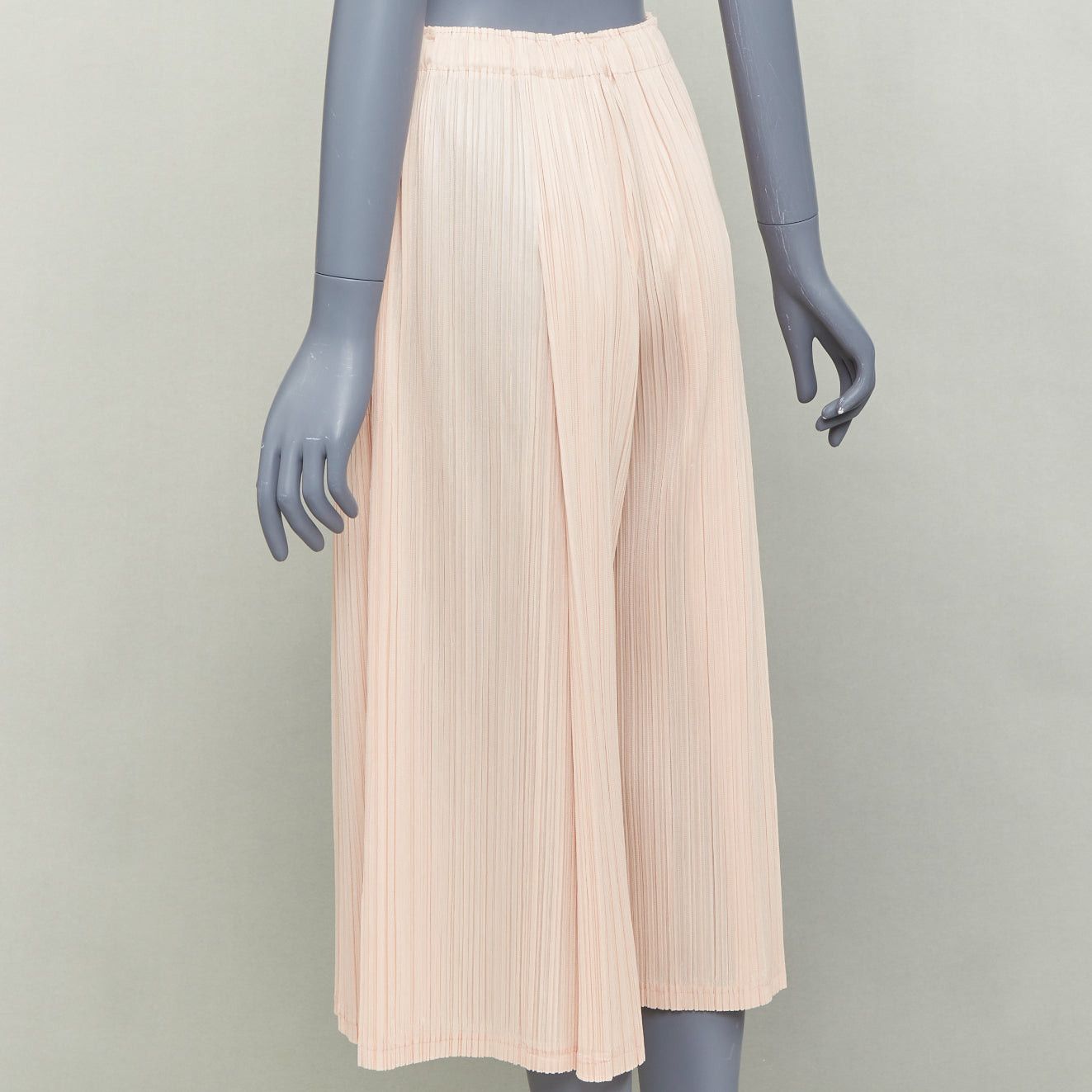 Issey Miyake ISSEY MIYAKE Pleats Please pink plisse high waist wide mellow pants JP4 XL Size 32" / US 10 / IT 46 - 6 Thumbnail