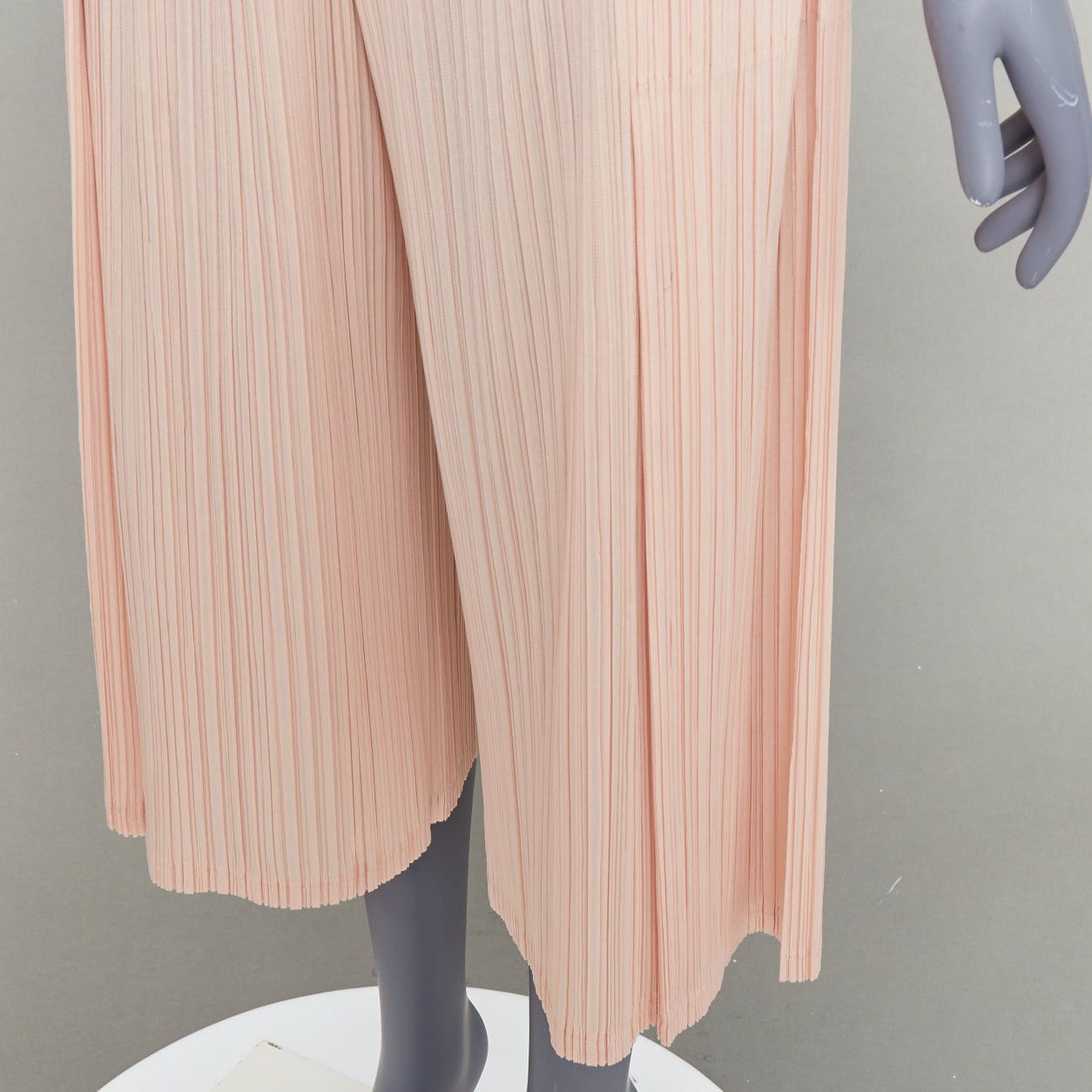 Issey Miyake ISSEY MIYAKE Pleats Please pink plisse high waist wide mellow pants JP4 XL Size 32" / US 10 / IT 46 - 2 Thumbnail