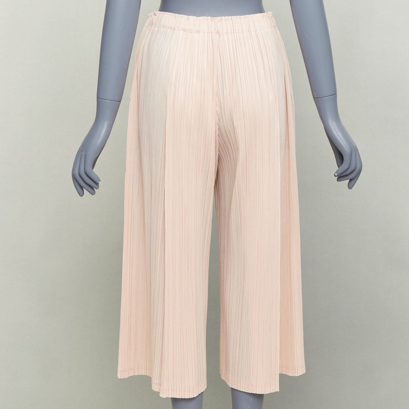 Issey Miyake ISSEY MIYAKE Pleats Please pink plisse high waist wide mellow pants JP4 XL Size 32" / US 10 / IT 46 - 5 Thumbnail