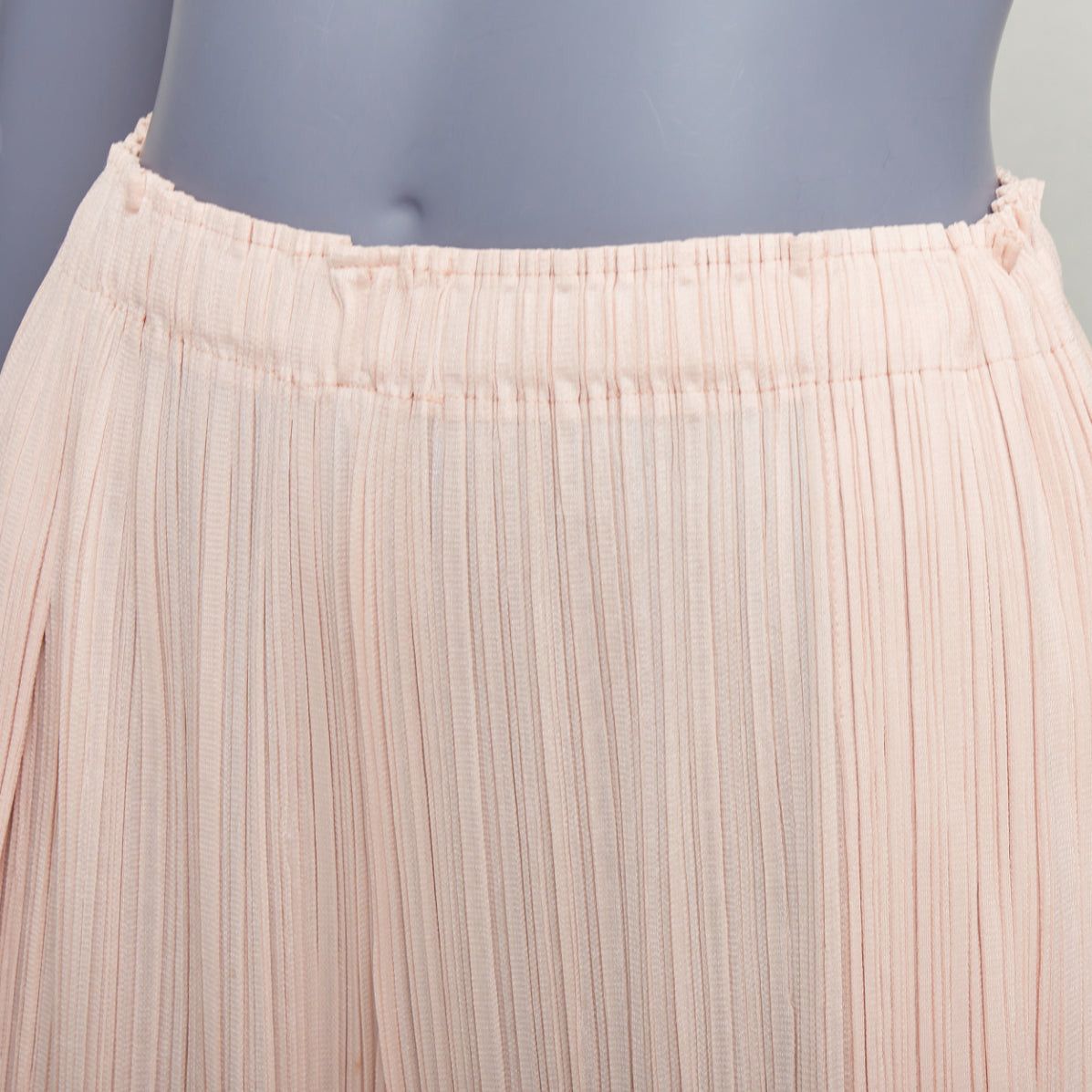 Issey Miyake ISSEY MIYAKE Pleats Please pink plisse high waist wide mellow pants JP4 XL Size 32" / US 10 / IT 46 - 7 Thumbnail