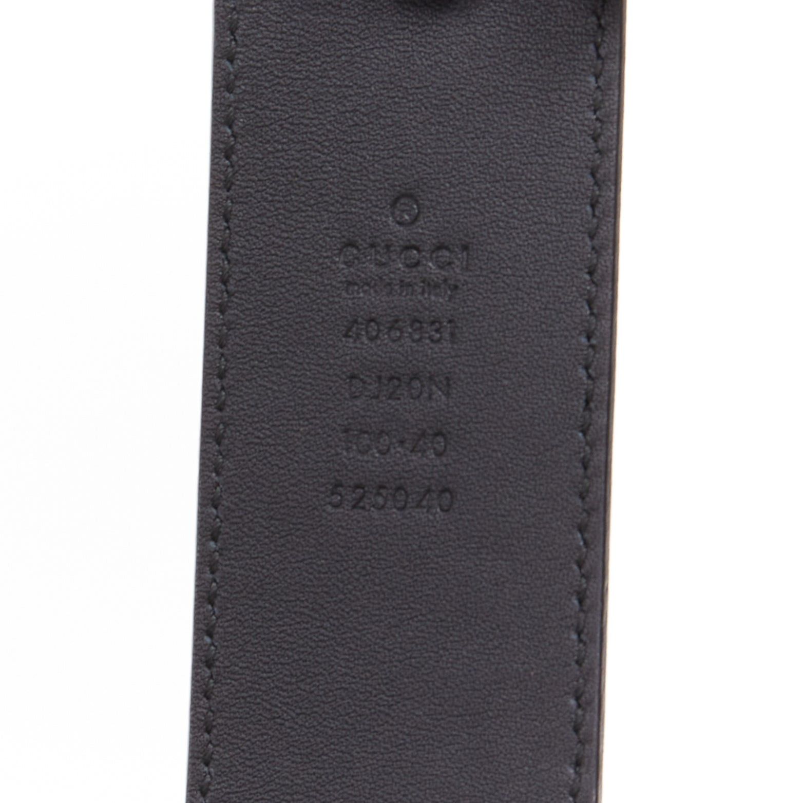 Gucci GUCCI Marmont black textured leather silver GG logo wide belt 100cm Size 38 - 8 Thumbnail