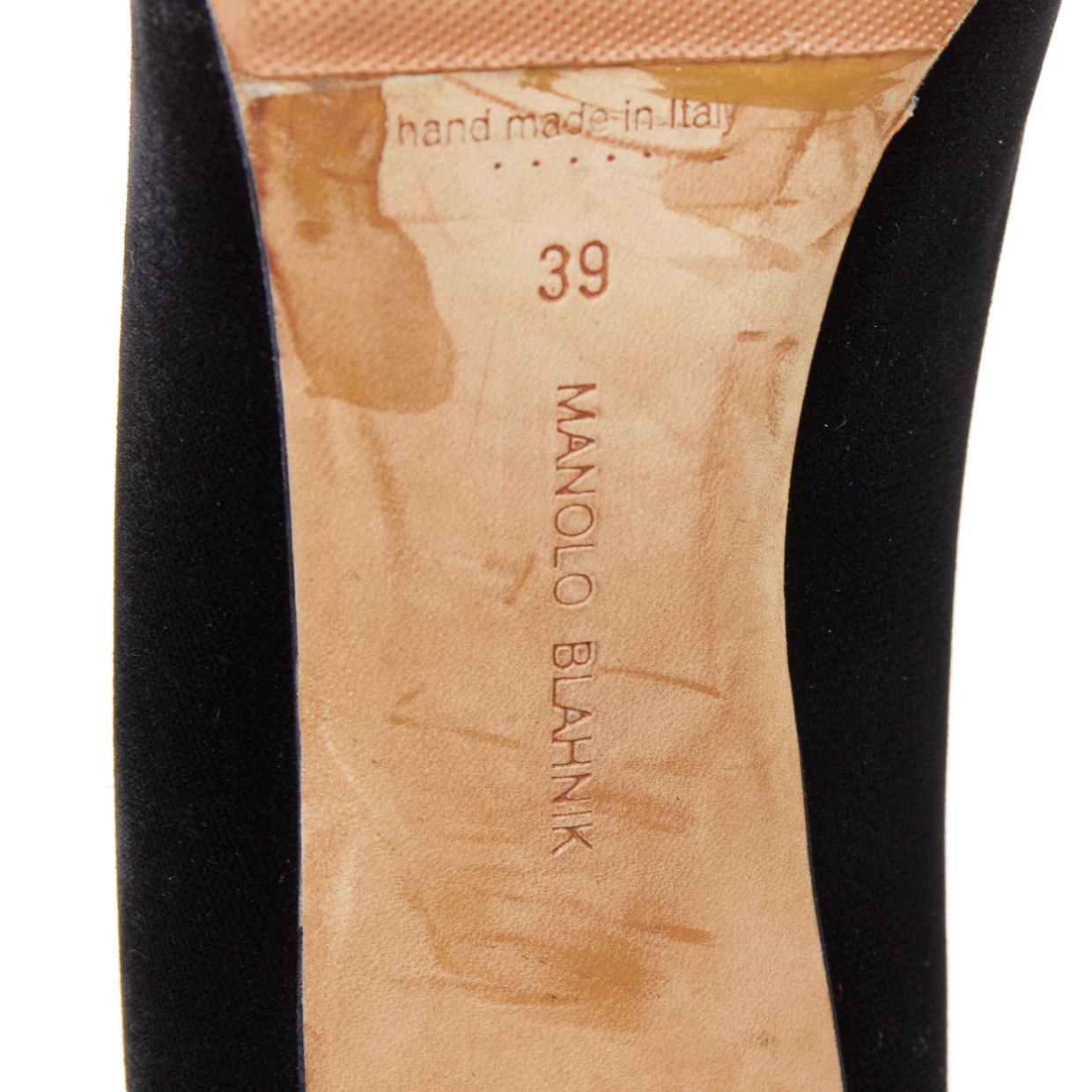 Manolo Blahnik MANOLO BLAHNIK Okkato black velvet crysta jewell buckle pump EU39 Size US 9 / IT 39 - 10 Thumbnail
