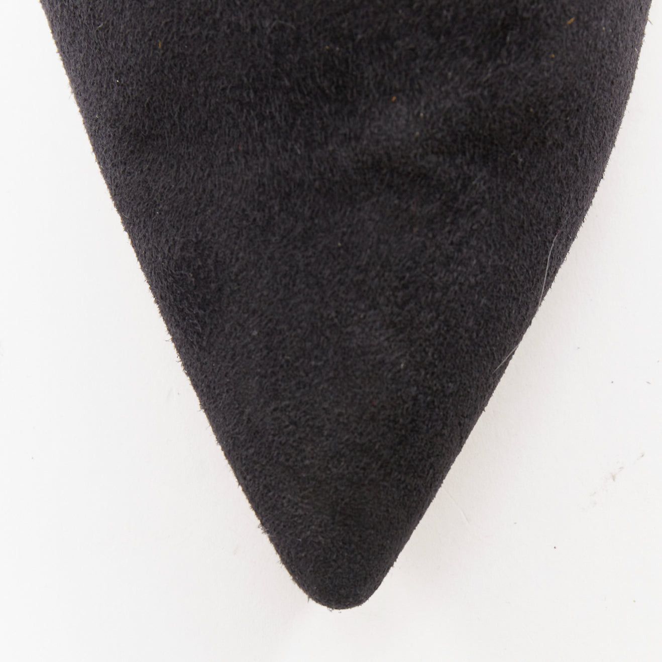 Paul Andrew PAUL ANDREW Certosa black suede pointy toe high heel mules EU39.5 Size US 9.5 / IT 39.5 - 6 Thumbnail