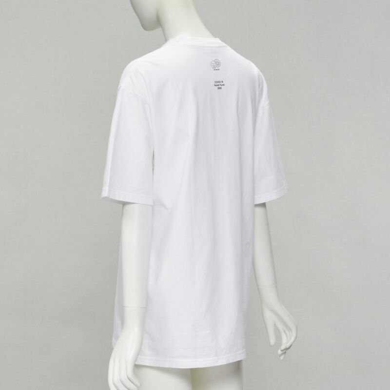 Supreme SUPREME Murakami Relief Fund floral box logo white cotton tshirt M Size M / US 6-8 / IT 42-44 - 6 Thumbnail