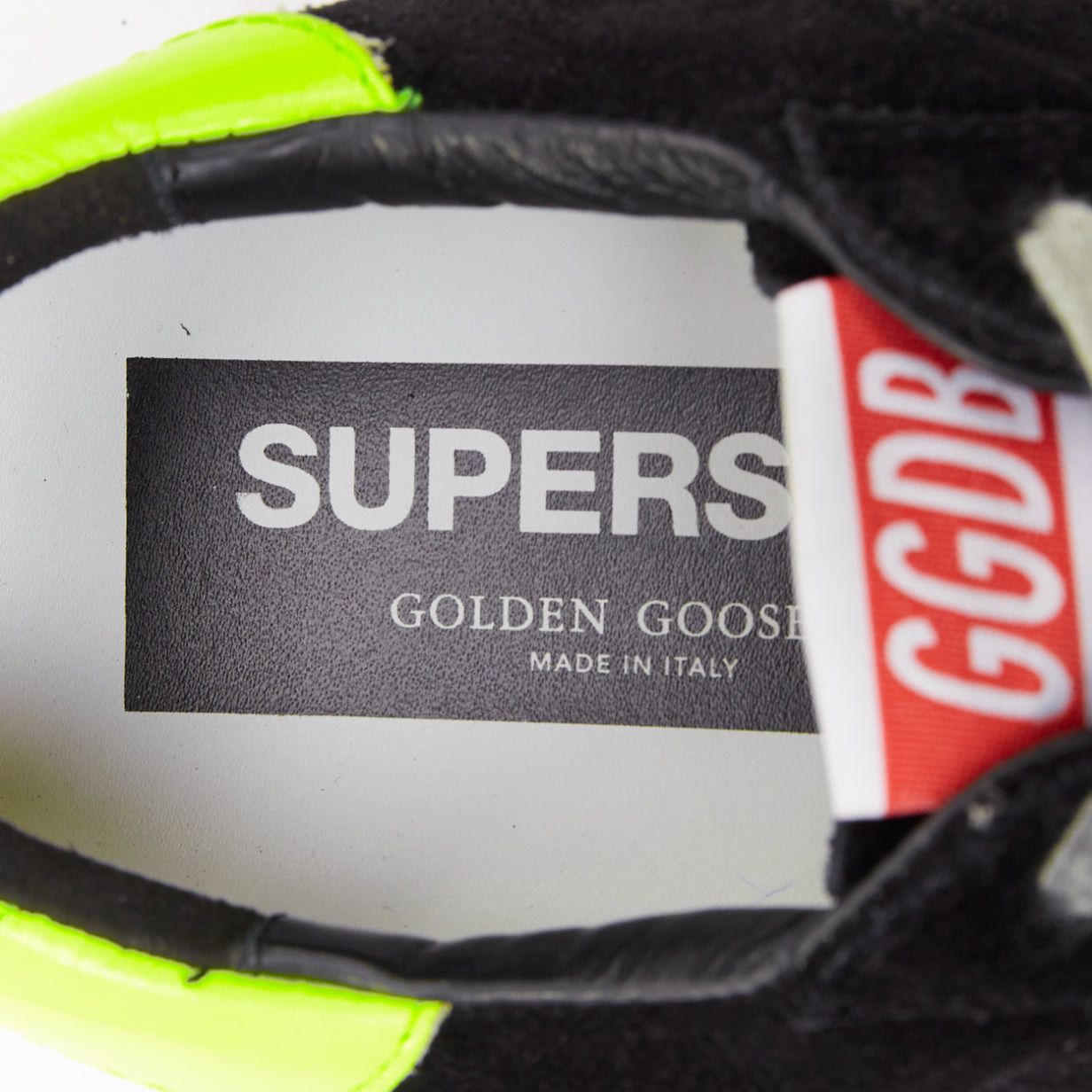 Golden Goose GOLDEN GOOSE GGDB SStar black neon green suede distressed sneakers EU37 Size US 7 / IT 37 - 9 Thumbnail