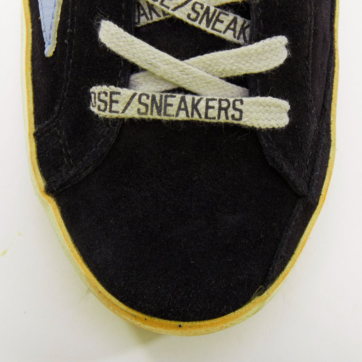 Golden Goose GOLDEN GOOSE GGDB SStar black neon green suede distressed sneakers EU37 Size US 7 / IT 37 - 6 Thumbnail