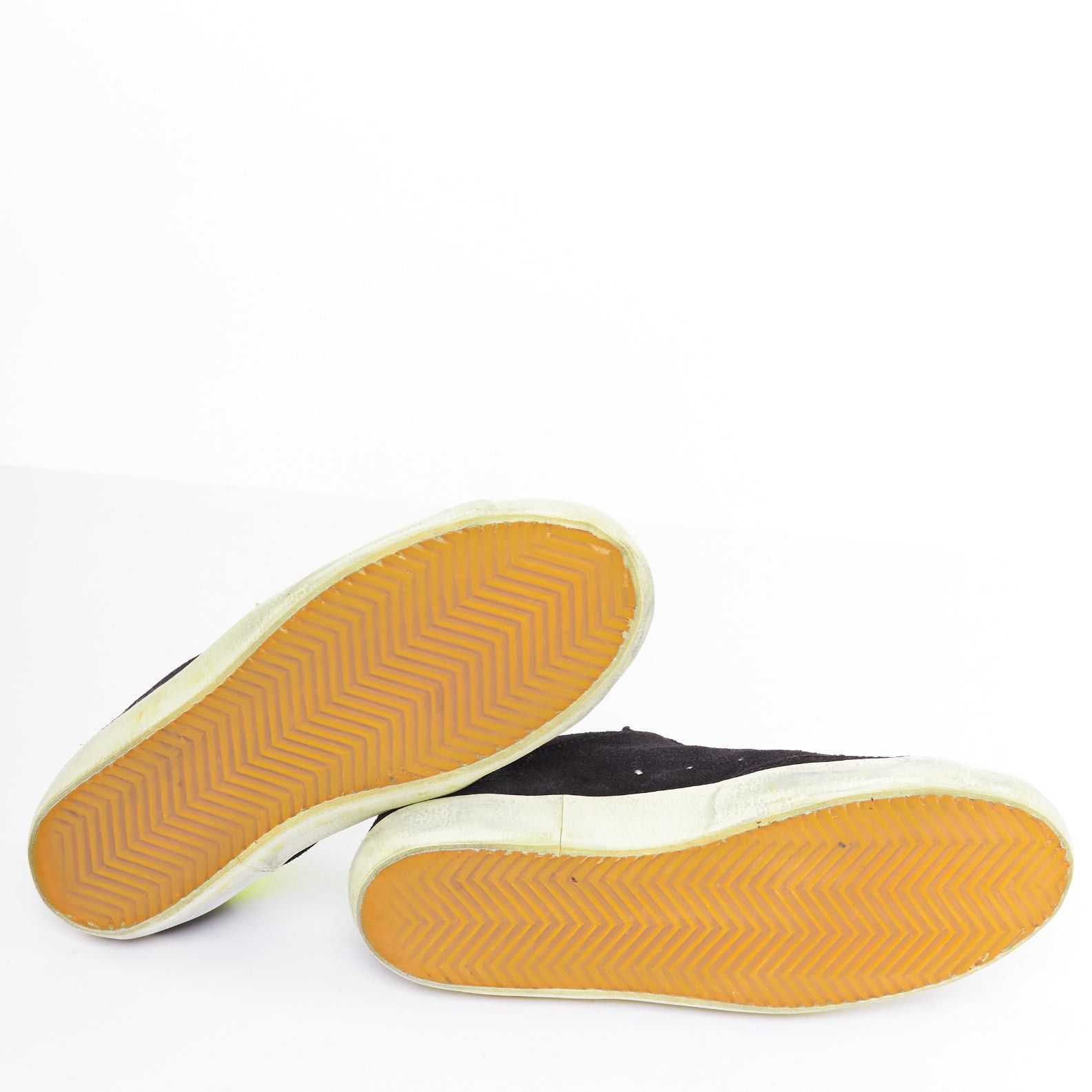 Golden Goose GOLDEN GOOSE GGDB SStar black neon green suede distressed sneakers EU37 Size US 7 / IT 37 - 11 Thumbnail