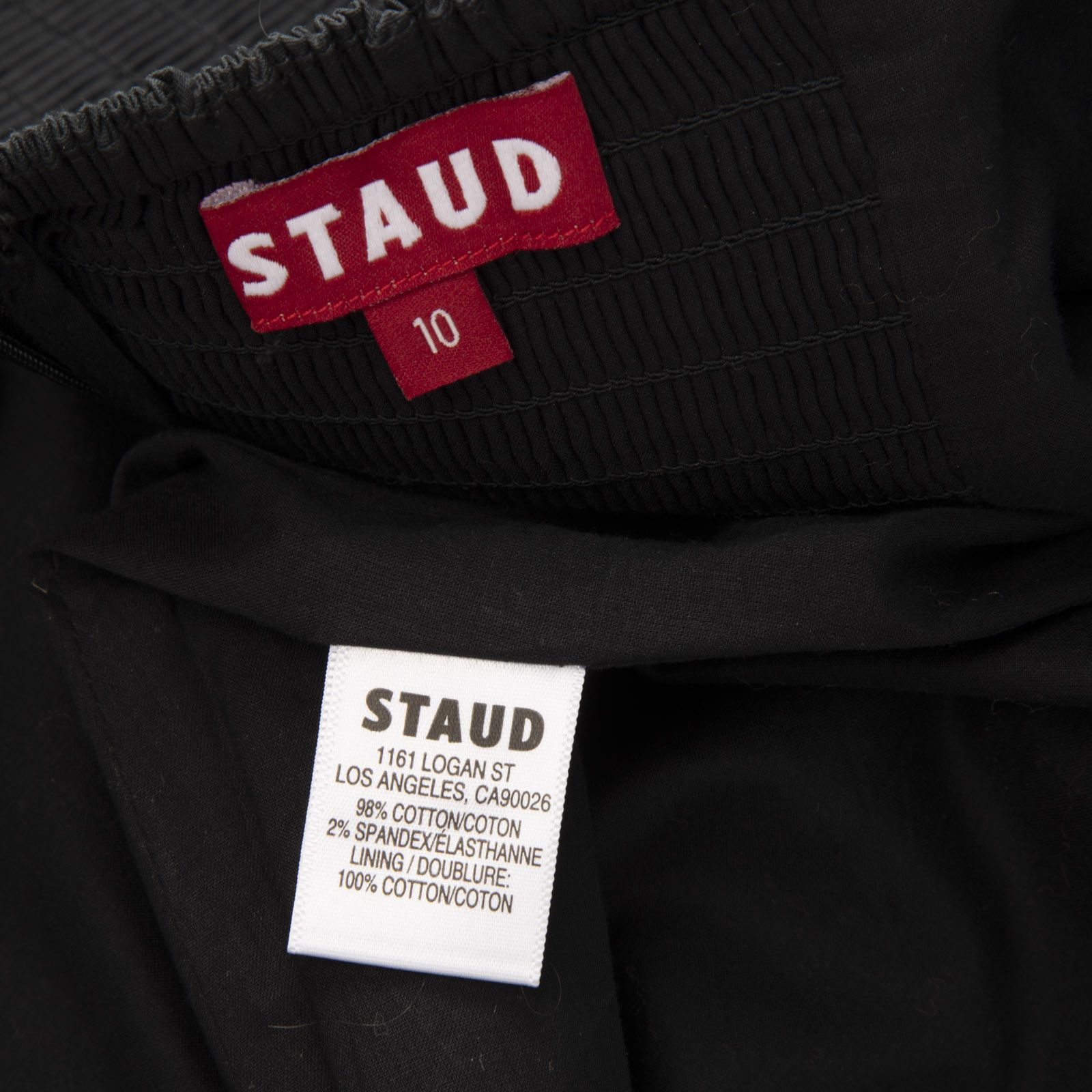 Staud Black Maxi Ruched Back Panel Dress Size L / US 10 / IT 46 - 4 Thumbnail