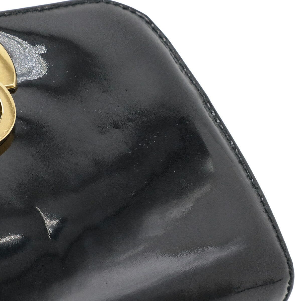 Salvatore Ferragamo Salvatore Ferragamo Salvatore Ferragamo Gancini Patent Leather Chain Shoulder Bag Enamel Shoulder Bag DUTY FREE for USA Size ONE SIZE - 4 Thumbnail
