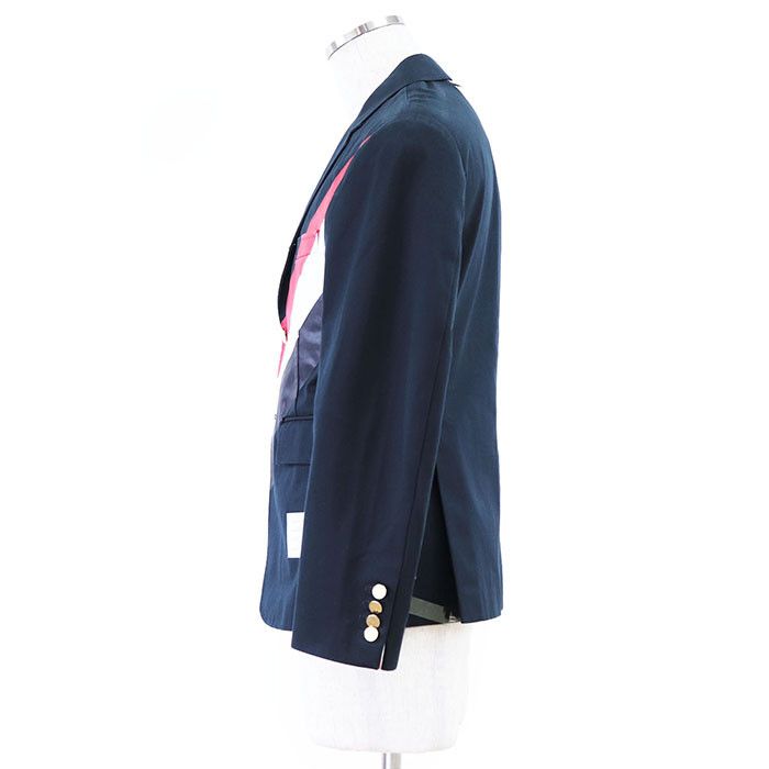 Thom Browne Thom Browne Thom Browne UNCONNSTRUCTED CLASSIC SB S-C W-PRINTED DIAGONAL STRIPE Heavy Cotton Twill Jacket Cotton Outerwear MJU437E-01804 DUTY FREE for USA Size ONE SIZE - 14 Thumbnail