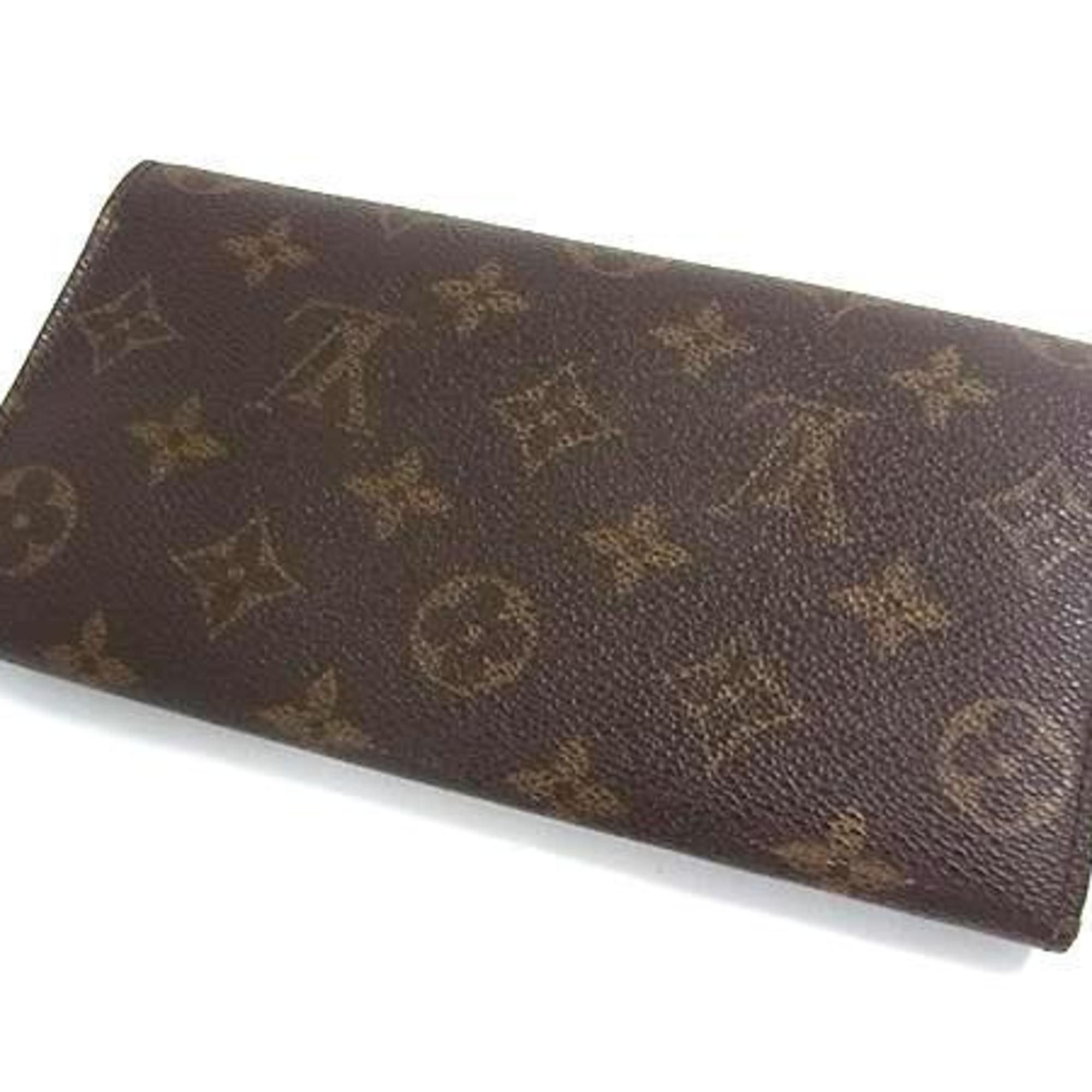 Louis Vuitton LOUIS VUITTON Monogram Pochette Porte Monnaie Credit Long Wallet M61725 Brown Leather Men's and Women's Size ONE SIZE - 3 Thumbnail