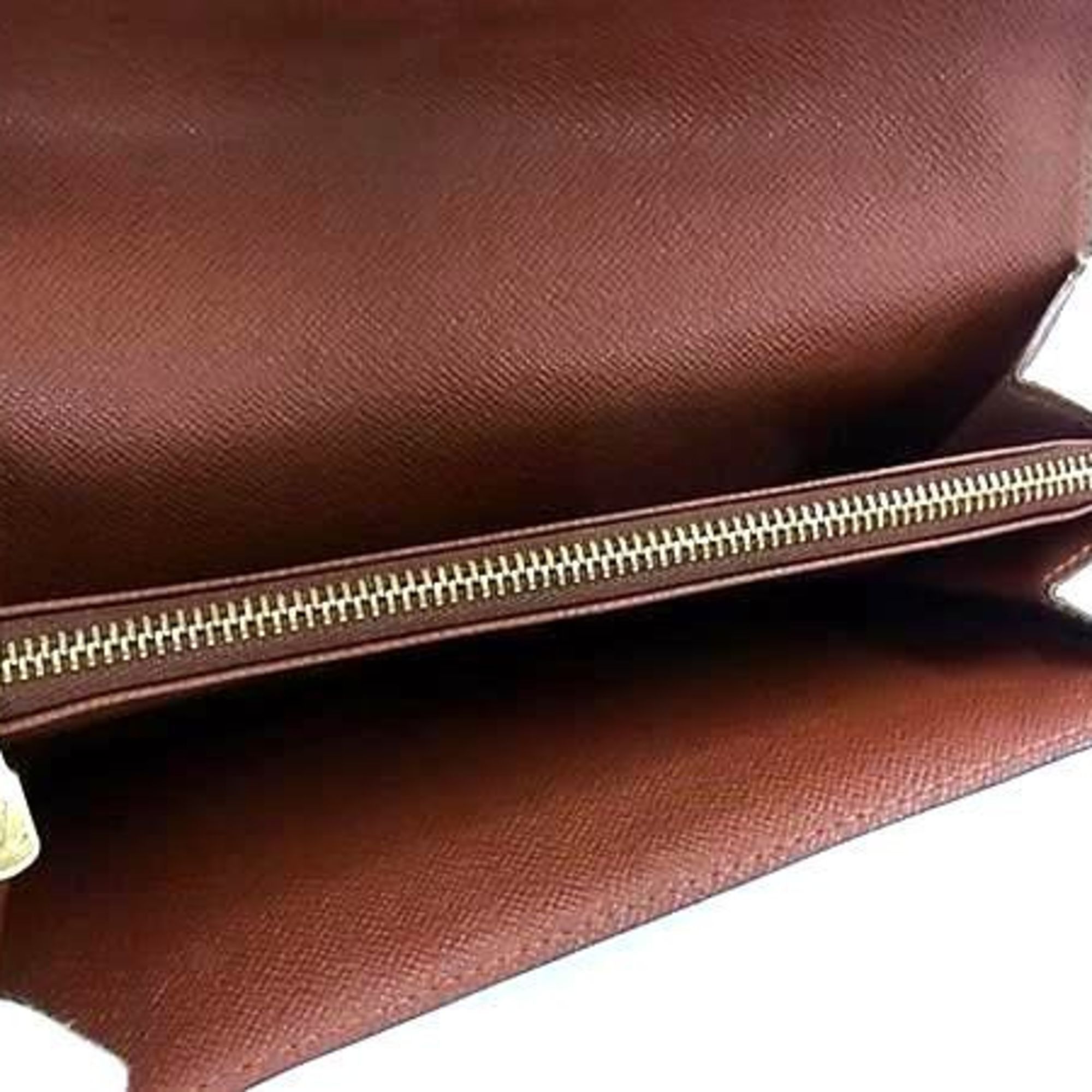 Louis Vuitton LOUIS VUITTON Monogram Pochette Porte Monnaie Credit Long Wallet M61725 Brown Leather Men's and Women's Size ONE SIZE - 5 Thumbnail