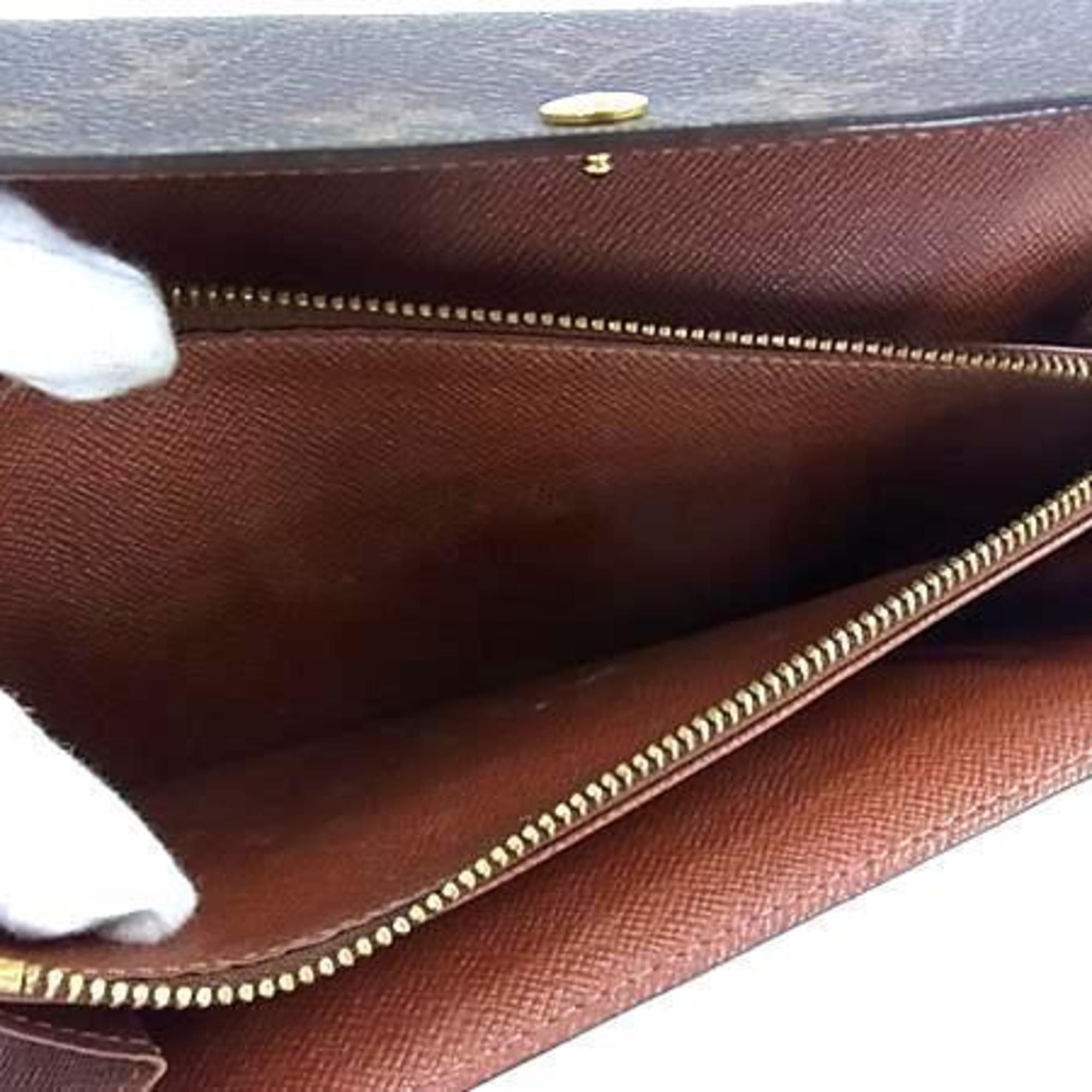 Louis Vuitton LOUIS VUITTON Monogram Pochette Porte Monnaie Credit Long Wallet M61725 Brown Leather Men's and Women's Size ONE SIZE - 6 Thumbnail