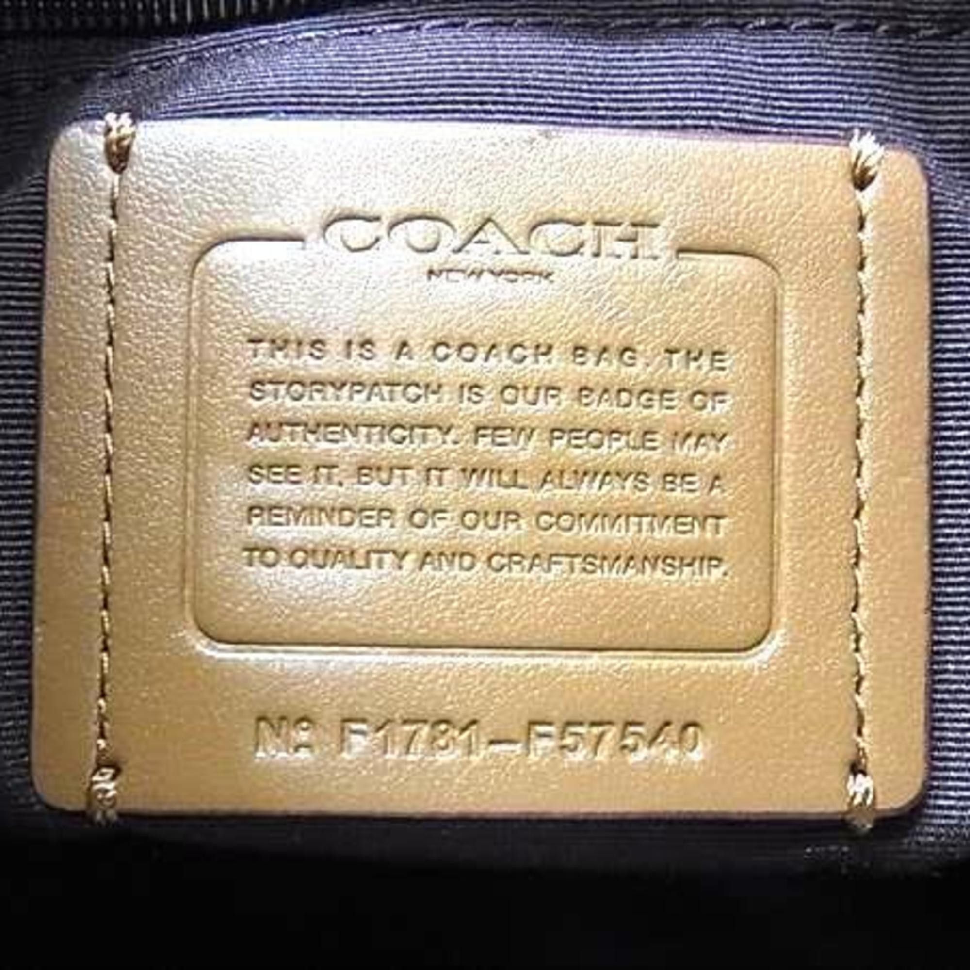 Coach COACH Exploded Reps Tote Bag F57540 in Black Canvas and Leather for Women Size ONE SIZE - 2 Thumbnail