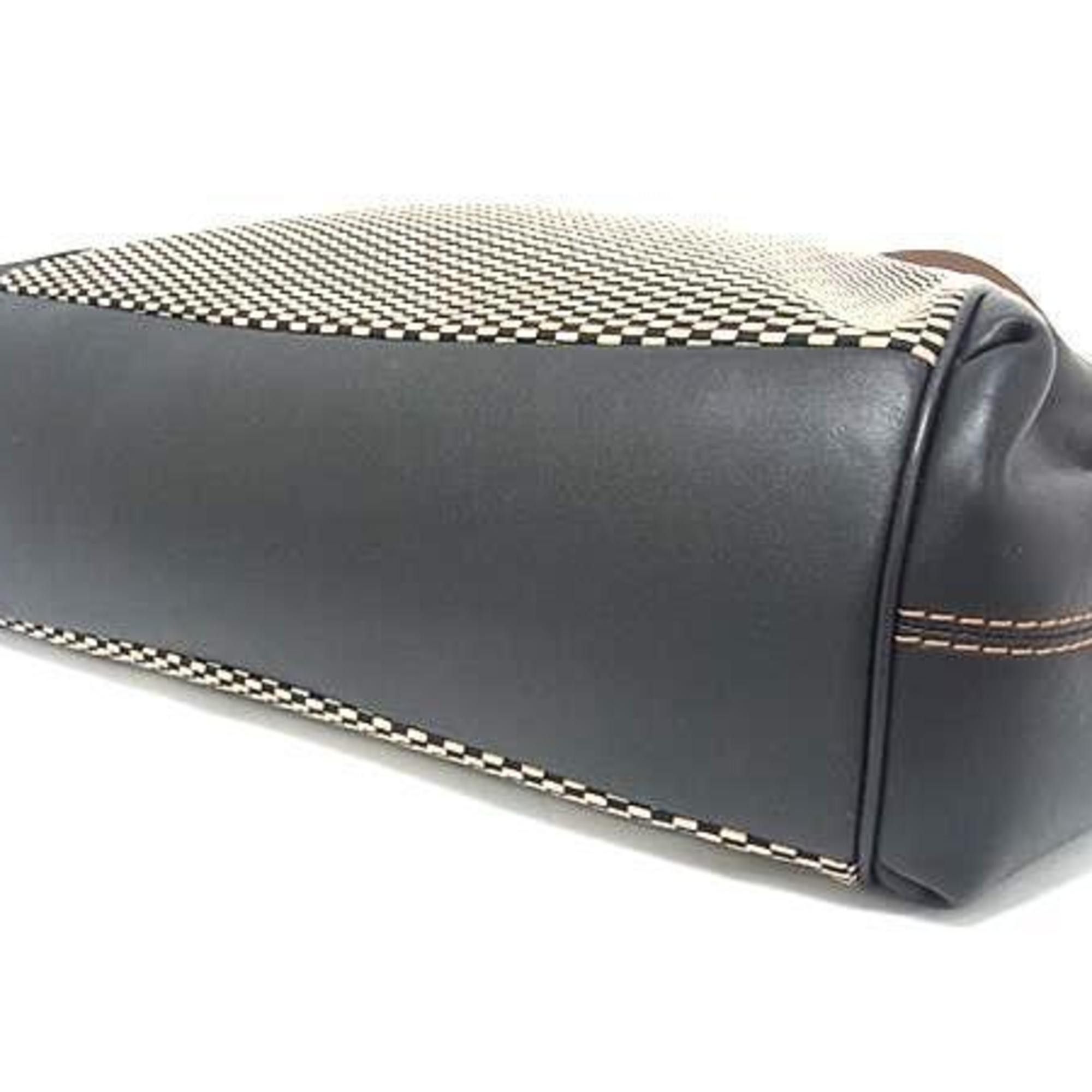 Coach COACH Exploded Reps Tote Bag F57540 in Black Canvas and Leather for Women Size ONE SIZE - 5 Thumbnail