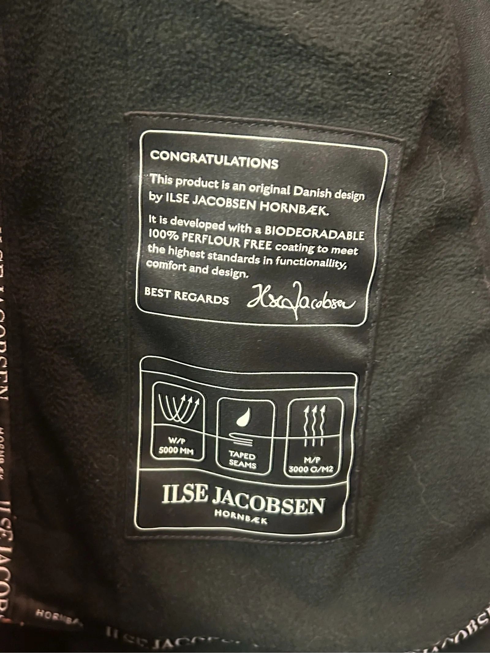 Ilse Jacobsen Ilse Jacobsen Soft shell regnjacka Rain Jacket Size M / US 6-8 / IT 42-44 - 3 Thumbnail