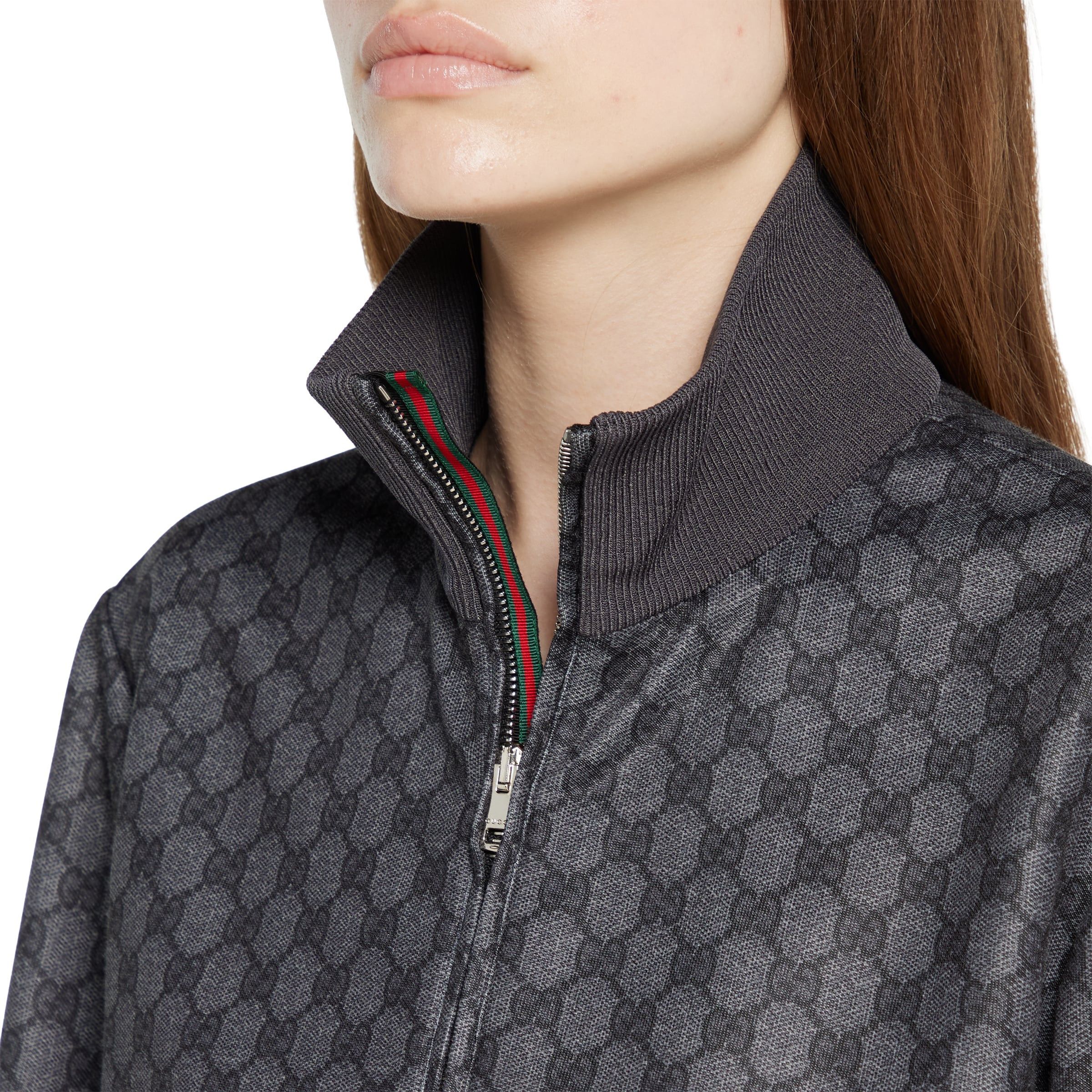 Gucci Gucci GG Printed Technical Jersey Zip Sweatshirt SIZE XS Size ONE SIZE - 2 Thumbnail