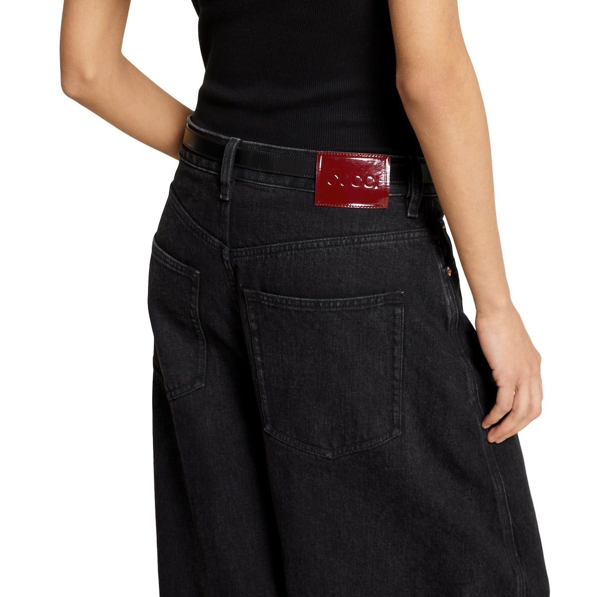 Gucci Gucci Balloon Denim Pant SIZE 25 Size ONE SIZE - 4 Thumbnail