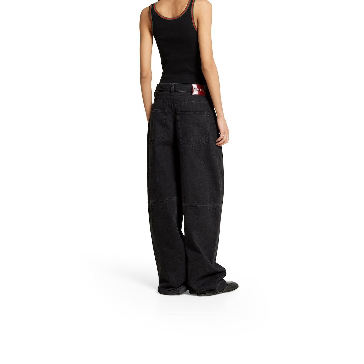 Gucci Gucci Balloon Denim Pant SIZE 26 Size ONE SIZE - 3 Thumbnail