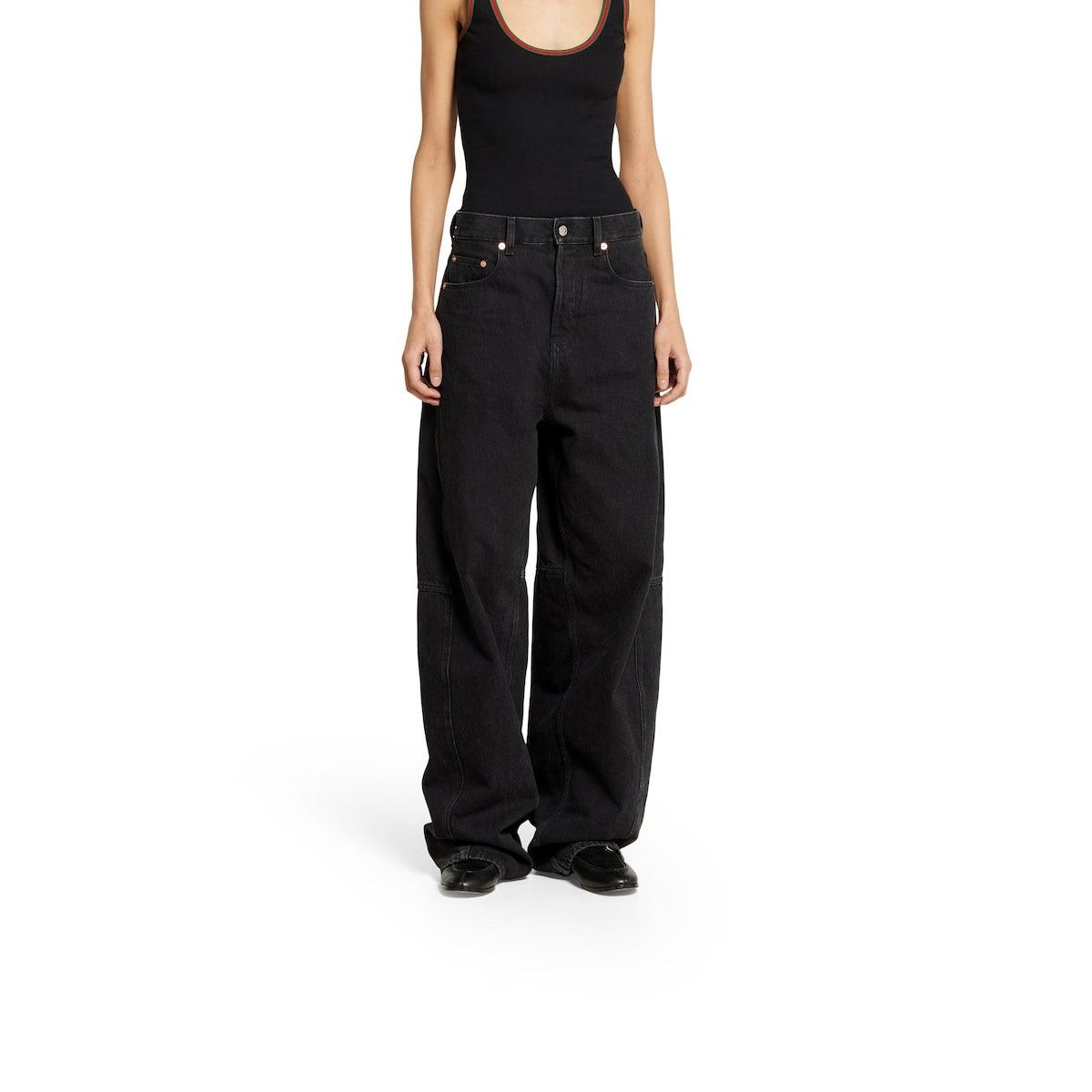 Gucci Gucci Balloon Denim Pant SIZE 27 Size ONE SIZE - 2 Thumbnail