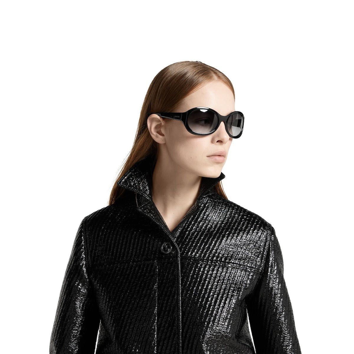 Gucci Gucci Diagonal Coated Wool Boxy Jacket SIZE 42 Size ONE SIZE - 4 Thumbnail