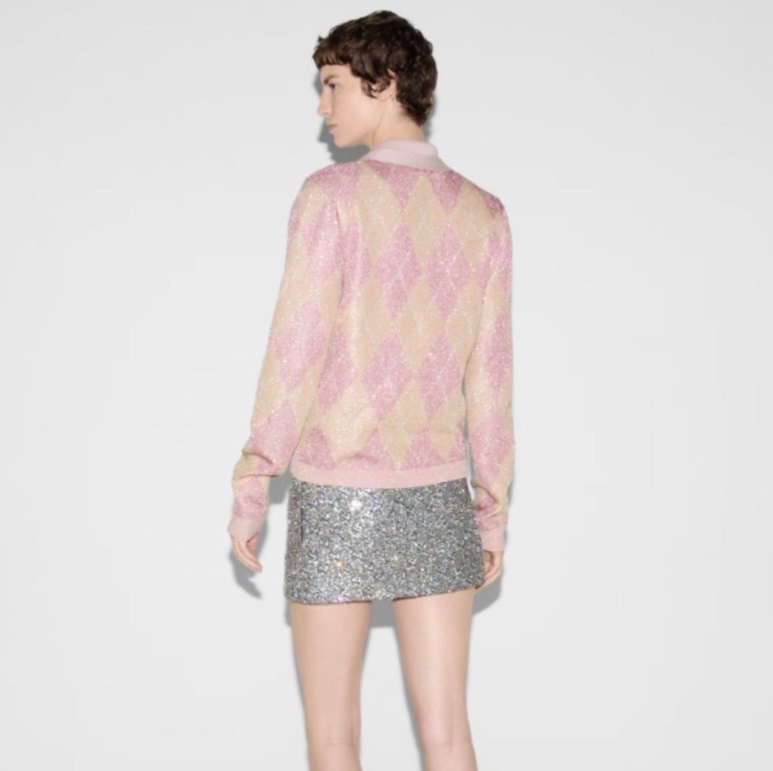 Gucci Gucci Viscore Lame Wool Cardigan SIZE S Size ONE SIZE - 3 Thumbnail