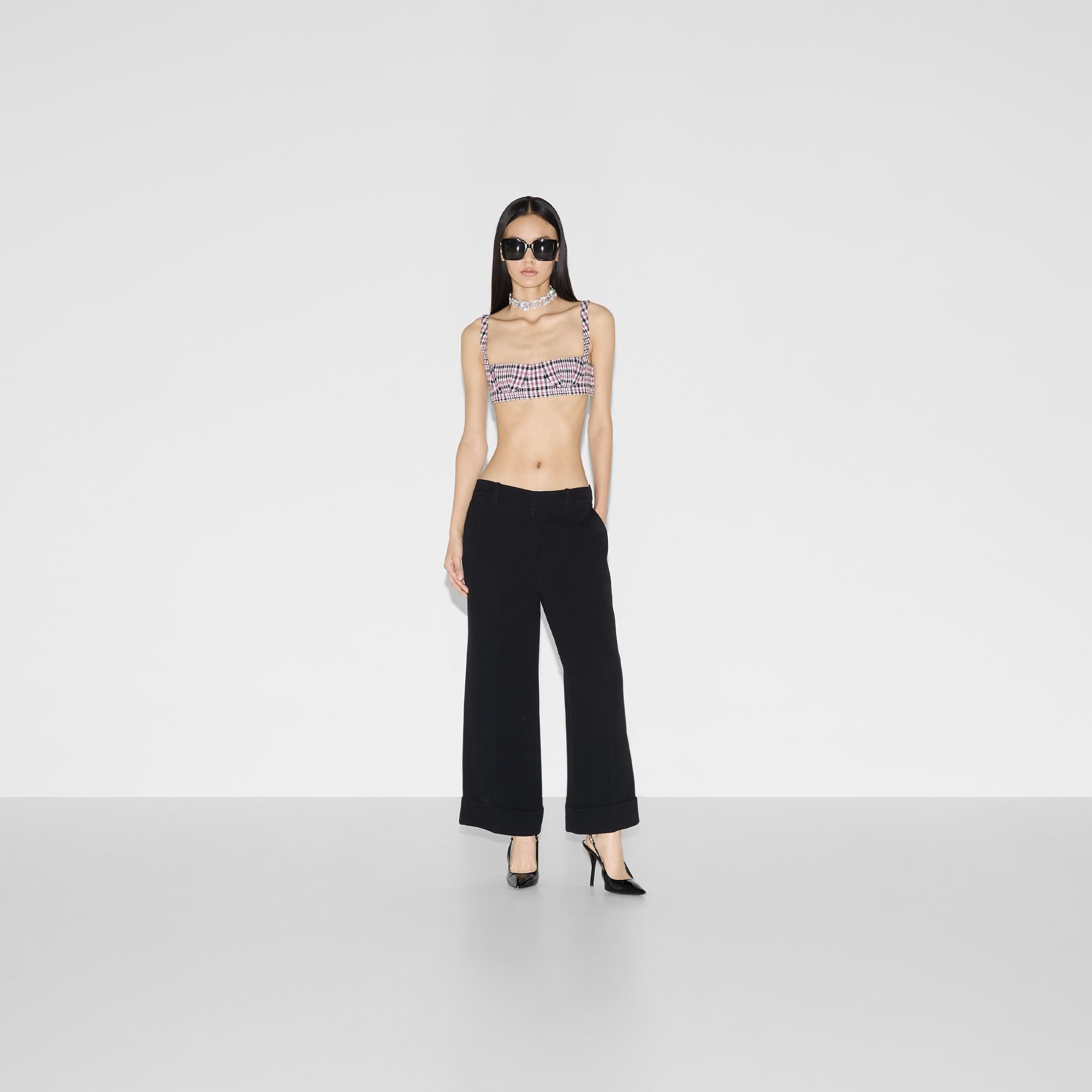 Gucci Gucci Embroidered Viscose Sable Pant SIZE 38 Size ONE SIZE - 4 Thumbnail