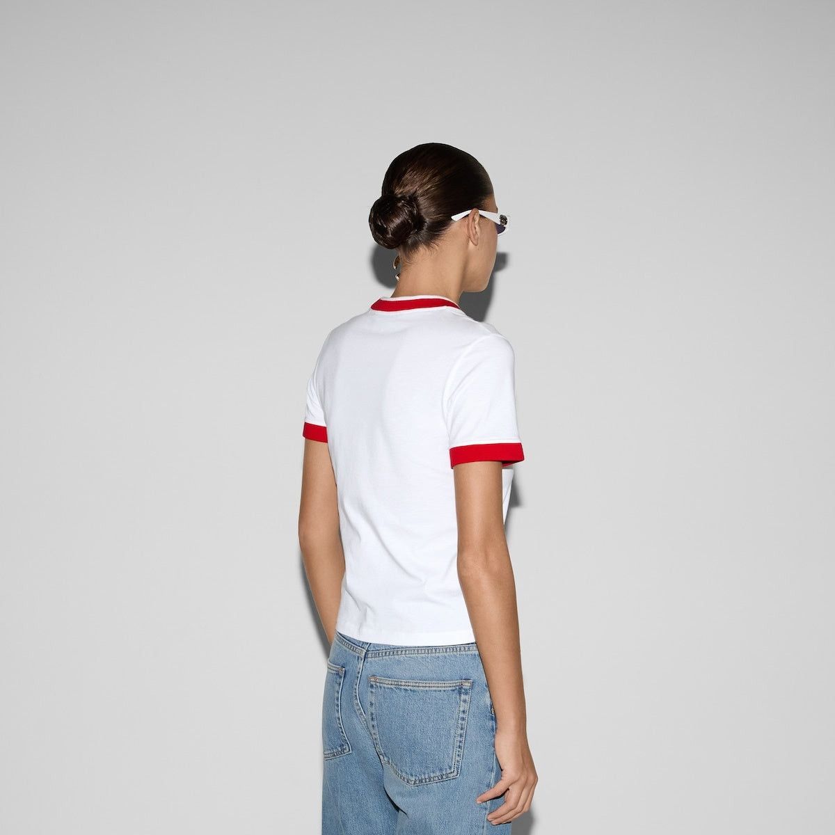 Gucci Gucci Interlocking G Cotton Jersey T-Shirt SIZE S Size ONE SIZE - 4 Thumbnail