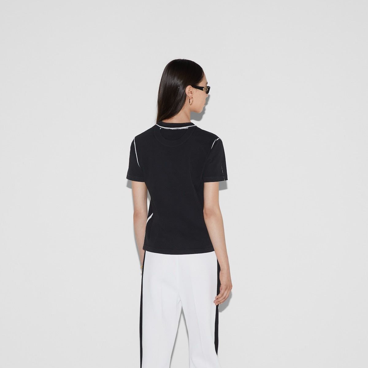 Gucci Gucci Printed Cotton Jersey T-Shirt SIZE S Size ONE SIZE - 4 Thumbnail