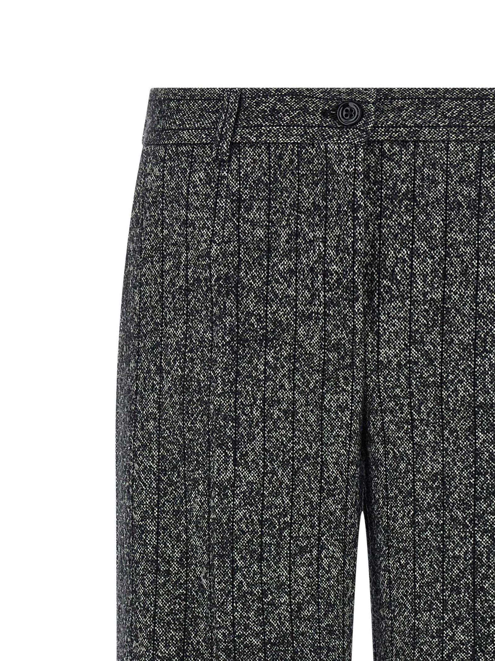 Dolce & Gabbana Striped Wool Pants Size 32" / US 10 / IT 46 - 3 Thumbnail
